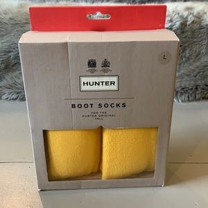 Hunter boot socks. Yellow.